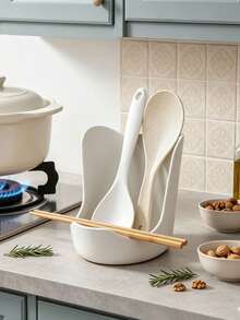Rak Tutup Panci Multifungsi untuk Meja Dapur, Alat Dapur Praktis untuk Tutup Panci, Peralatan Masak, Sendok Sayur, dan Talenan, Hemat Ruang untuk Merapikan Meja, Sempurna untuk Dapur Rumah, Restoran, Apartemen, dan Penggunaan Sewa - MultiWarna - View 9