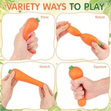 Tachimi 1pc Carrot Mainstream Play Goods, Crispy Squishy Pocket Squeeze Toy, High‑Demand Fidgettoys For Toy Collection Projects, Nice Pick To Expand The Scale Of Personal Toy Stock Reserves Shipped Randomly - Multicolor - View 3