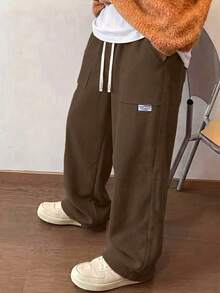 Corduroy Long Pants, Loose Fit Slimming Versatile Style, Durable And Stylish, Men's Daily Wear, Commuter Pants, Suitable As A Gift - Brown - View 4