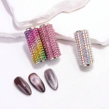 Magnetic Nail Art Tool Set: Rhinestone "Black Hole" Cat Eye Magnetic Ring, Quickly Create Strong Cat Eye Effect - Multicolor - View 10