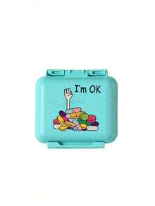 Mini 6-Compartment Portable Pill Box, Medicine Storage Box, Travel Pill Box, Printed With "My Pill Box" And Pill Pattern, 6-Compartment Small Pill Box, Sealed Pill Packaging Storage Box, 6-Day Weekly Pill Storage Box, Travel Essential Pill Box, Daily Vitamin Pill Box, Pocket Pill Box Storage Box, Exquisite Storage Box, Home Essential, Travel Essential - Multicolor - View 13