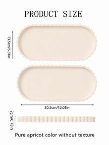 Large Capacity Bathroom Vanity Countertop Storage Tray, Decorative Silicone Wavy Edge Storage Tray, Cosmetic Storage Tray, Coffee Table Decor Tray, Can Store Detergent, Toiletries, Perfume And Candles Soap Dish - Multicolor - View 19