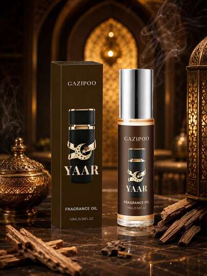 GAZIPOO 10ml Middle Eastern Roll-On Perfume Oil, Spicy Scent, Long-Lasting Fragrance, Fresh And Natural, Delicate Texture, Gentle And Non-Irritating, Compact And Portable Women's Roll-On Oil, Unisex, Suitable For Daily Use