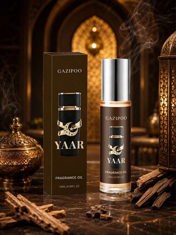 GAZIPOO 10ml Middle Eastern Roll-On Perfume Oil, Spicy Scent, Long-Lasting Fragrance, Fresh And Natural, Delicate Texture, Gentle And Non-Irritating, Compact And Portable Women's Roll-On Oil, Unisex, Suitable For Daily Use