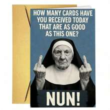 1pc Humorous Vulgar Birthday Card With Envelope 18*13cm - Card Size 4.13in*5.8in, Humorous Joke Card Suitable For Men And Women - Adult Humorous Offensive Card Suitable For Friends, Him Or Her, Also Suitable As Back To School Supplies - Multiple Styles - View 3