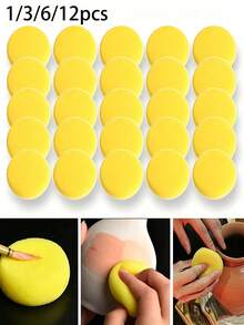 3 Inch Pottery Sponge, Painting Sponge, Pottery Clay Sponge, Clay Sponge, Round Sponge, Pottery Clay Sponge, Painting Sponge, Artist Sponge - Multiple Styles - View 1