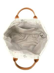 New Women's Tote Bag, Nylon Fabric, Butterfly Print & Letter Pattern, Handbag For Outing, Commuting, Shopping, Large Capacity - White - View 9