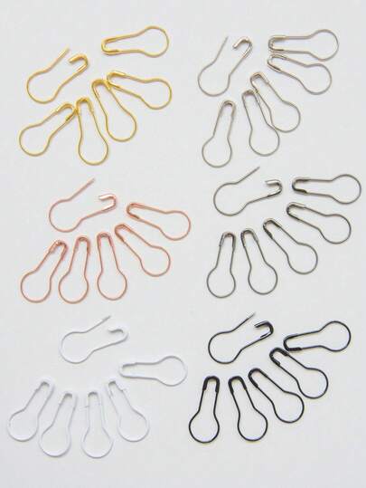 20/80/320pcs Gourd-Shaped Safety Pins, Pear-Shaped Gourd Pins, Ball-Shaped Pins Suitable For DIY Crafts, Sewing, Knitting Markers And Clothing Labels