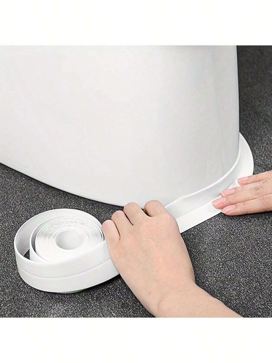 1 Roll Waterproof Mold-Proof Sealing Strip, Suitable For Kitchen And Bathroom, Sticker, Wall Decal, Vinyl Decal, Home Decor, Spring Decoration, Home Refresh, Rama Decorative Sticker Gift, Birthday Graduation Gift