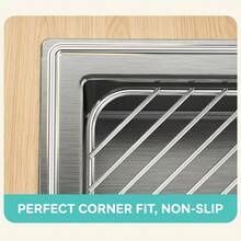 1pc Corner Sink Organizer Rack, Heavy Duty Stainless Steel Sink Drying Rack, Dish Cloth And Sponge Drying Rack, Space-Saving Triangular Kitchen Sponge Cloth Rack, Suitable For Dish Soap, Cleaning Brush, Draining Countertop - Stainless Steel Dish Rack - View 6