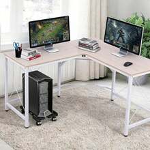 Dudukan Komputer Portabel dengan Roda, Rak Penyimpanan untuk Komputer Desktop di Rumah dan Kantor - Beraneka warna - View 5