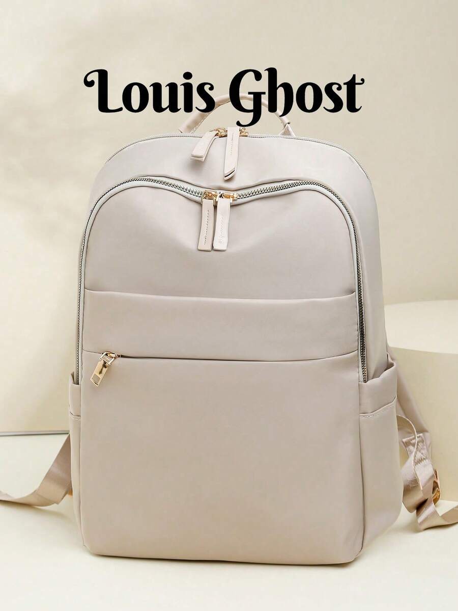 Waterproof Large Capacity Backpack Versatile Fashion - Beige - View 1