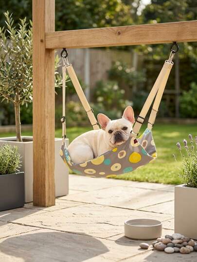 1pc - Plaid Double-Sided Pet Hammock Bed - Suitable For Small And Medium Cats And Dogs, Comfortable Fabric. Non-Sticking Hair. Suitable For All Seasons.