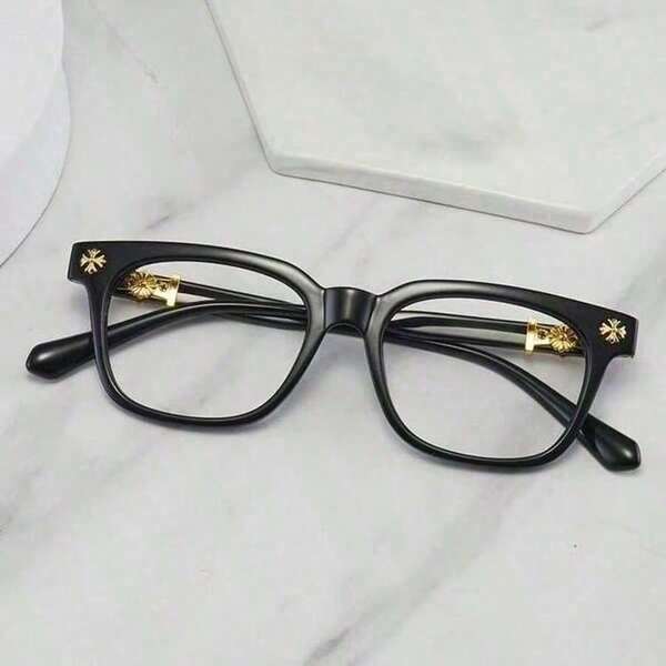 Asmodee Classic Chrome Hearts Clear Lens Glasses, UV Protection, Anti-Fog, Anti-Blue Light, Unisex, Durable Frame, Ultra-Lightweight, Suitable For Work And Daily Use, Fishing, Outdoor Sports, High-Quality Eyewear