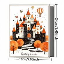 1pc Photo Album For 4*6inch Photos, Large Capacity, Full Landscape Pocket Design, 6 Inch 200 Photos, Suitable For Organizing Scattered Life Photos And Commemorative Event Images - A - View 3