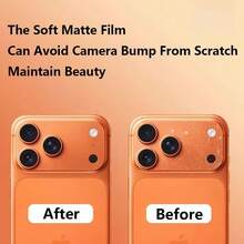XINHONGYU 1pc 9H Nano Matte Lens Base Protector Film, Compatible With Phone 18 Pro Max/Phone 18 Pro/Phone 17 Pro Max/Pro/Air/17 Series, Anti-Fingerprint/Anti-Glare/Anti-Scratch, Precise Cut, Bubble-Free, Easy Installation, Compatible With Phone Cases, Supports Wireless Charging, Anti-Yellowing, High Definition Transparent, Durable Minimalist Camera Protection - 1pc - View 3