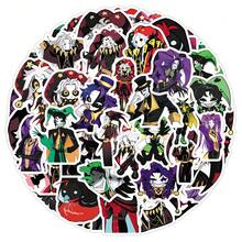 50pcs Cartoon Game Freak Circus Character Anime Jester Clown Decorative Notebook Stickers - Multicolor - View 5