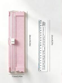A4 Paper Cutter And Ruler Set, Suitable For DIY Card Making, Scrapbooking, Paper Crafting - Manual Operation, Portable, Suitable For Hobbyists And Office Use - Multicolor - View 6