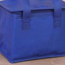 Insulated Cooler Bag, Lunch Bag, Lunch Tote Suitable For Drinks And Meals - Portable Design Keeps Food And Drinks Fresh All Day - Pure Blue Style - View 7