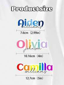 10pcs Customized Name Labels/Back To School Supplies/Water Bottle Waterproof Stickers/School Essentials/School Waterproof Name Labels/Personalized Name Stickers/Suitable For College Students Laptop Lunch Box Phone Case Etc, Gift Ideas - Multicolor - View 8