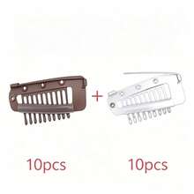 50/20/15/10/6 cái kẹp cố định khăn voan mũ bán chạy, kẹp BB co giãn cho tóc giả và tóc nối, phụ kiện tóc, kẹp tóc mùa hè đi biển - Bạc - Xem 9