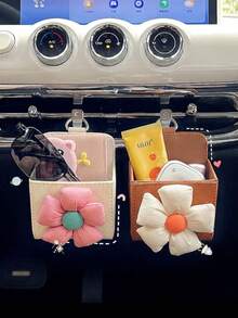 KELEEL Car Air Vent Mount Storage Box | Artificial Leather Car Phone Storage Bag, Interior Accessory - Multiple Styles - View 4