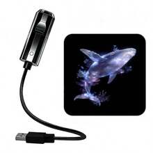 6 Patterns Projection Atmosphere Night Light: Butterfly, Starfish, Jellyfish, Whale Patterns Bedroom Romantic Projection Patterns Home Shoot Big Pictures - 6 Ocean Butterfly Patterns + Light - View 8