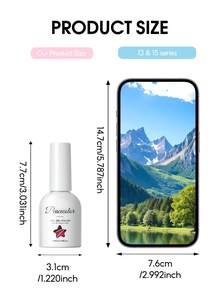 PEACECOLOR 貓眼磁性凝膠指甲油 10ml 玻璃瓶裝，可卸除 UV 凝膠，易於塗抹，適用於美甲藝術與沙龍使用，女性日常與派對美甲 DIY 指甲禮物 - 彩色 - 查看 7