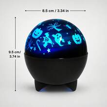 1PC Halloween Jack O Lantern LED Projector Night Light, Multicolor Light, Ghost, Bat And Star Pattern Projection, USB Powered Plug And Play Table Lamp, Portable Holiday Decor Light For Bedroom, Living Room, Desk And Party - Halloween Style - View 8