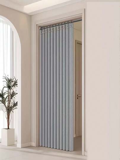 Cortina divisoria plegable de estilo bohemio para sala de estar, tela de poliéster, protección de privacidad, con ganchos y lazos, fácil instalación, uso en todas las estaciones, cortina divisoria de puerta para espacio de alquiler del hogar
