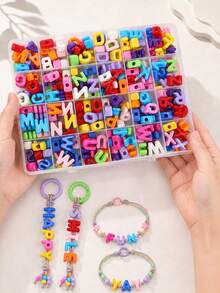 50/100/250pcs Large Colorful Letter Beads For Jewelry Making Kit, Acrylic Alphabet Spacer Beads For Bag Chain, Necklace Jewelry Craft, Holiday Gifts - Alphabet Beads - View 3