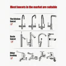 Super life 1/2 360° Rotating Faucet Extender, Water-Saving Device, Faucet Booster, Faucet Accessory, Faucet Extender, Suitable For Bathrooms, Toilets, Kitchens, Dining Rooms, Sinks, And Kitchen Gadgets. - A - View 5