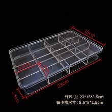 1pc Acrylic Transparent Divided Storage Box Desktop Organizer Box With Lid For Cosmetics Jewelry Storage - Multicolor - View 7