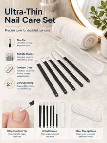 5Pcs/1Set Ultra-Thin Deep Groove Nail Clipper, Nail Trimming Auxiliary Tool For Men And Women - One Size - View 2