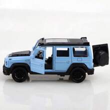 1pc (Bagged) Zinc Alloy Toy Car, Square Off-Road SUV Style, High-Quality Alloy Casting, Spring Function, Children's Toy, Suitable For Boys Aged 3+, Gift - Multicolor - View 12