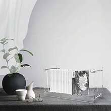 Multifunctional Vinyl Record Storage Rack! Moisture-Proof And Wear-Resistant Bookshelf, File Arrangement+Star Magazine Display - Transparent - View 5