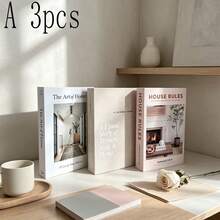 Minimalist Fresh Artificial Inspirational Healing Fake Books, Soft Decor For Club, Villa, Clothing Store, B&B, Living Room, Bedroom, Desktop Ornament, 2/3pcs - Decor Book - View 12