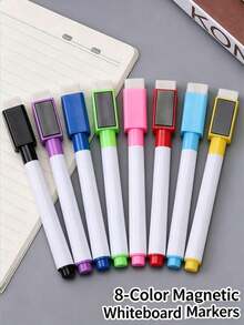 OBOVAY 1 Set/30pcs/1PC Magnetic Dry Erase Whiteboard Sticker, White Laminated Writing Surface With Blue Horizontal Lines And Red Vertical Lines Design, Magnetic Installation, No Drilling Required, Can Be Attached To Refrigerator, Metal Cabinet, Magnetic Whiteboard, Supports Repeated Writing And Erasing, Suitable For Teaching, Course Explanation, Homework Tutoring, Meeting Minutes, Work Plan, To-Do List, Schedule, Study Notes - Multiple Styles - View 6
