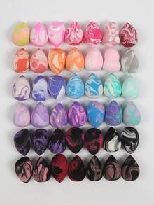 3/5/10/15/20/30/50pcs Makeup Sponges, Random Colors And Shapes, Powder, Cream And Liquid Foundation, Latex-Free, Suitable For Wet And Dry Use, Suitable For All Skin Types - Multicolor - View 2