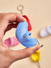 Miniature Realistic Clog Keychain, Keychain Accessory, Shoe Keyring,Key Rings, DIY Accessory,Holidays, Birthdays, Gift For Friends, - Multicolor - View 6