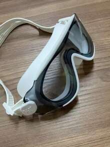 361degree 1pc 361° Large Frame Wide View HD Anti-Fog Waterproof Leakproof Swim Goggles For Women Men Adult, With Portable Storage Case, Pool Beach Swimming Gear - Silver Moon White - View 7