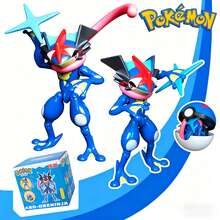 pokemon 寶可夢 Ash-Greninja 可變形大球公仔，兒童酷炫可變形動作玩具，動態風格動漫收藏模型，互動式可變形塑膠公仔，男孩桌面裝飾品，寶可夢粉絲完美生日禮物 - -Ash-Greninja - 查看 3