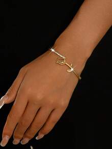 1pc Fashion Women's Tulip Flower Stackable Bracelet, Suitable For Daily Wear, Banquet, Party, Wedding - Multicolor - View 9