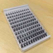 10排100片密集簇裝假睫毛，大容量睫毛盒200D，捲翹簇裝睫毛接片，戲劇感睫毛，10-18mm密集簇裝睫毛，適合初學者，打造豐盈捲翹迷人睫毛，簇裝睫毛，單根睫毛，假睫毛，混長，貓眼戲劇感濕感睫毛，可重複使用分段假睫毛，柔軟DIY家用睫毛接片，簇裝睫毛 - D - 查看 8