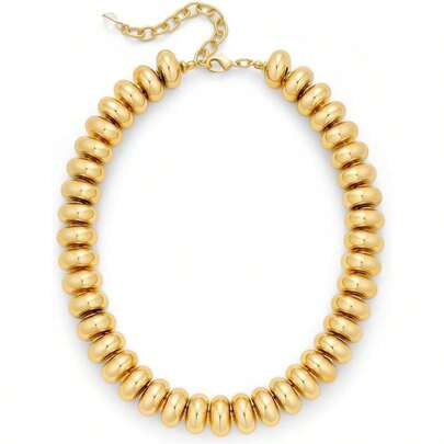 Chunky Beaded Choker Necklace For Women Statement Necklace With Gold Accent Adjustable Beach Summer Jewelry  Boho Necklaces In Multiple Colors