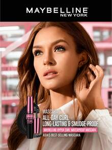 Maybelline Maskara Tahan Air Meibole #Hitam 9.2ml, Aplikasi Satu Sapuan untuk Bulu Mata Bervolume dan Lentik, Anti Luntur, Perlindungan 4-in-1 (Tahan Air/Tahan Keringat/Tahan Air Mata), Cocok untuk Pemula - Hitam - View 3