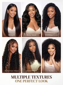 ARABELLA Glueless 13x6 HD Lace Front Wave Water Ripple Natural Color 100% Human Hair Wig, With Drawstring, Pre-Plucked Natural Hairline, Pre-Cut Pre-Bleached Knots, Free Parting, Breathable Cap, Suitable For Beginners - SNatural - View 11