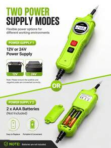 Automotive Power Circuit Probe Tester, A 6-24V Power Circuit Probe Kit With LED Test Light, Car Short Circuit Tester, Automotive Fuse Tester, Continuity Tester For Car Short Circuit Detection, Voltage Tester, Component Activation Tool - A - View 9
