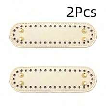 1/2/3/4 Buah Alas Tas Anyaman Tangan PU, Set Perlengkapan Kerajinan PU, Aksesoris Alas Koper, Bahan Pembuatan Dompet DIY - Beraneka warna - View 24