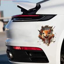 1pc Cute Squirrel Vinyl Sticker - Vibrant Cartoon Animal Design, Suitable For Car, Laptop, Durable And Easy To Apply, Ideal Easter Gift, Fun Bumper Sticker, Suitable For Wood And Metal, Cute Sticker - Cute Squirrel - View 9